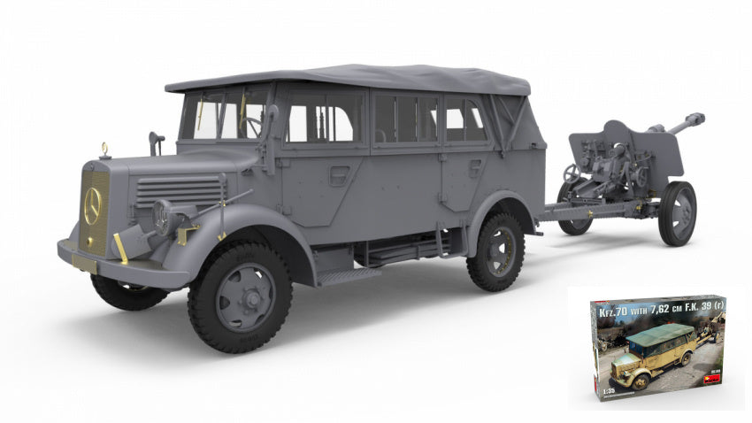 Miniart - KFZ.70 & 7,62 cm F.K.39 (r) KIT 1:35 - Cod. MIN35189