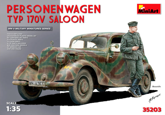 Miniart - PERSONENWAGEN TYP 170V SALOON KIT 1:35 - Cod. MIN35203