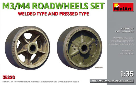 Miniart - M3/M4 ROADWHEELS SET KIT 1:35 - Cod. MIN35220
