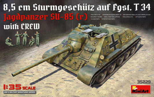 Miniart - JAGDPANZER SU-85 (R) W/CREW KIT 1:35 - Cod. MIN35229