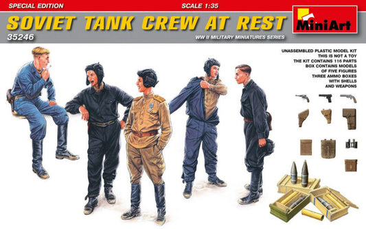 Miniart - SOVIET TANK CREW AT REST SPECIAL EDITION KIT 1:35 - Cod. MIN35246