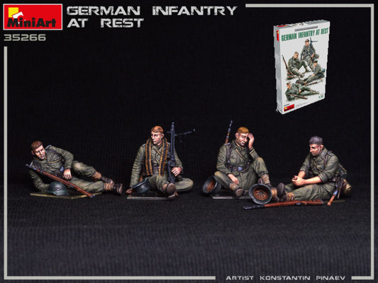 Miniart - GERMAN INFANTRY AT REST KIT 1:35 - Cod. MIN35266