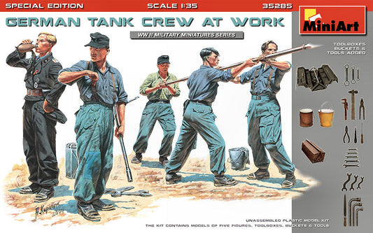 Miniart - GERMAN TANK CREW AT WORK KIT 1:35 - Cod. MIN35285
