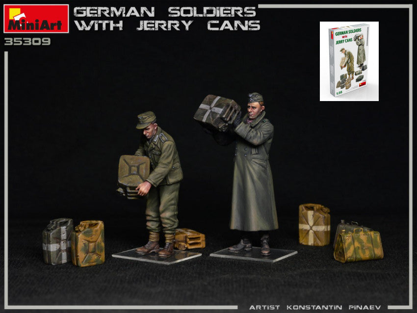 Miniart - GERMAN SOLDIERS W/JERRY CANS KIT 1:35 - Cod. MIN35286
