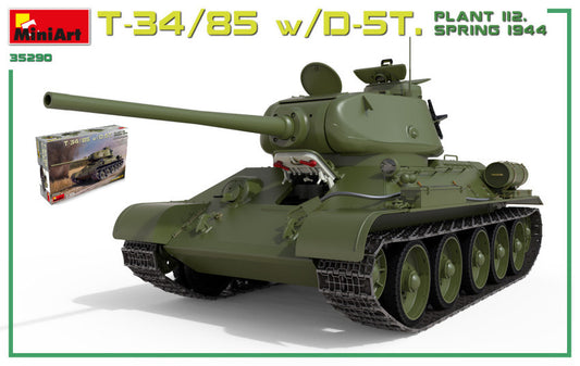 Miniart - T34/85 W/D-5T PLANT 112 SPRING 1944 INTERIOR KIT 1:35 - Cod. MIN35290