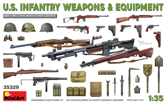 Miniart - U.S.INFANTRY WEAPONS & EQUIPMENT KIT 1:35 - Cod. MIN35329