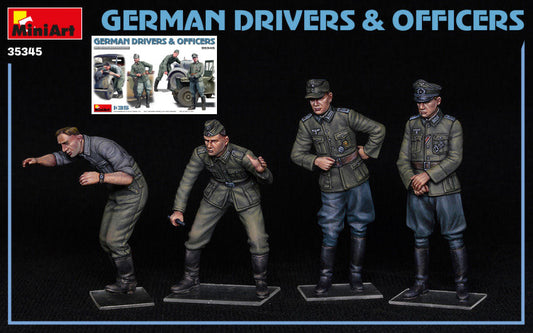 Miniart - GERMAN DRIVERS & OFFICERS KIT 1:35 - Cod. MIN35345