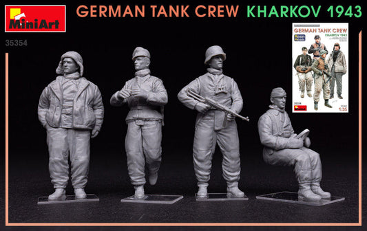 Miniart - GERMAN TANK CREW KHARKOV 1943 RESIN HEADS KIT 1:35 - Cod. MIN35354
