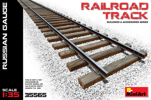 Miniart - RAILROAD TRACK RUSSIAN GAUGE KIT 1:35 - Cod. MIN35565