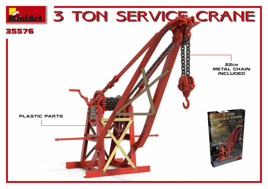 Miniart - 3 TON SERVICE CRANE KIT 1:35 - Cod. MIN35576