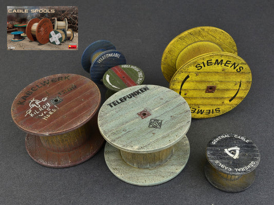 Miniart - CABBLE SPOOLS KIT 1:35 - Cod. MIN35583