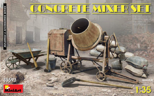 Miniart - CONCRETE MIXER SET KIT 1:35 - Cod. MIN35593