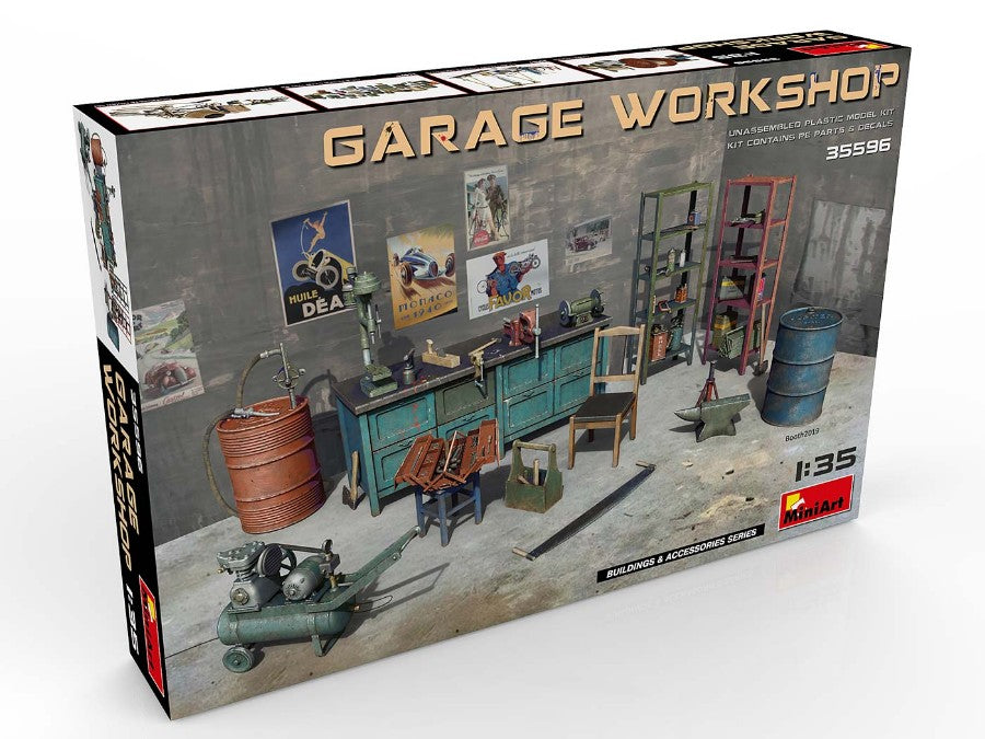 Miniart - GARAGE WORKSHOP KIT 1:35 - Cod. MIN35596