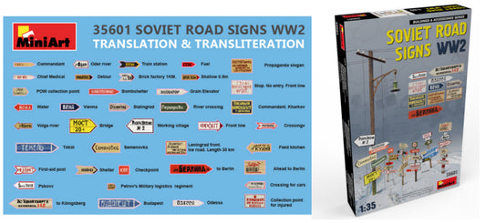 Miniart - SOVIET ROAD SIGNS WW2 KIT 1:35 - Cod. MIN35601