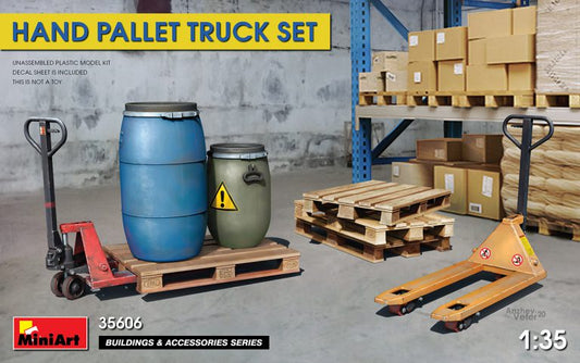 Miniart - HAND PALLET TRUCK SET KIT 1:35 - Cod. MIN35606