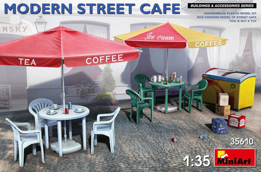 Miniart - MODERN STREET CAFE KIT 1:35 - Cod. MIN35610