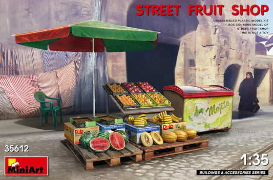 Miniart - BANCO FRUTTA STREET FRUIT SHOP KIT 1:35 - Cod. MIN35612