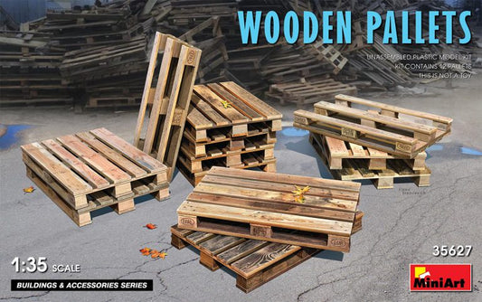 Miniart - WOODEN PALLETS KIT 1:35 - Cod. MIN35627