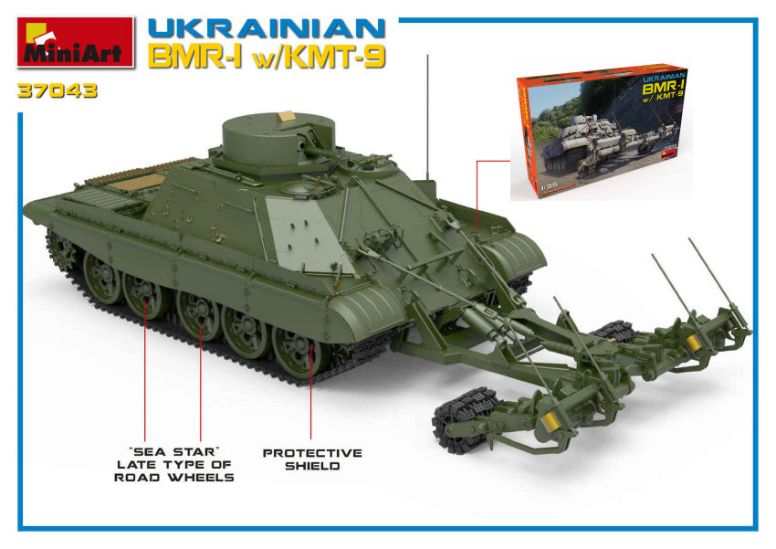 Miniart - UKRAINIAN BMR-1 W/KMT-9 KIT 1:35 - Cod. MIN37043