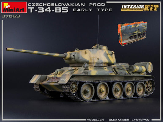 Miniart - T34/85 CZECHOSLOVAK PROD.EARLY TYPE INTERIOR KIT 1:35 - Cod. MIN37069