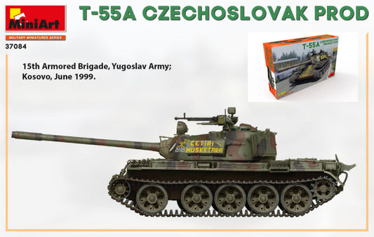 Miniart - T-55A CZECHOSLOVAK PROD.KIT 1:35 - Cod. MIN37084