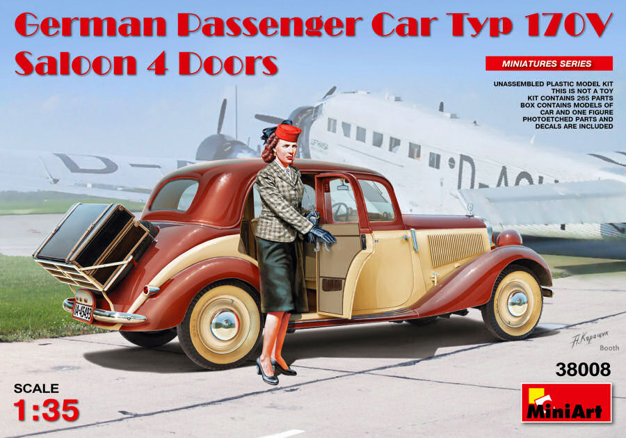 Miniart - GERMAN PASSENGER CAR TYP 170V KIT 1:35 - Cod. MIN38008
