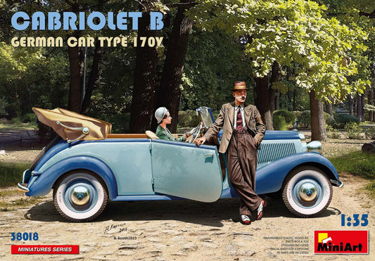 Miniart - CABRIOLET B GERMAN CAR TYPE 170V KIT 1:35 - Cod. MIN38018