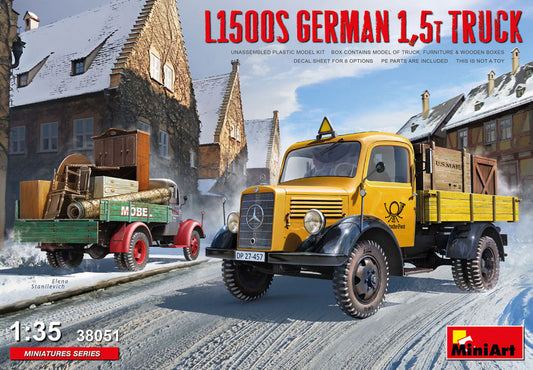 Miniart - L1500S GERMAN 1,5T TRUCK KIT 1:35 - Cod. MIN38051