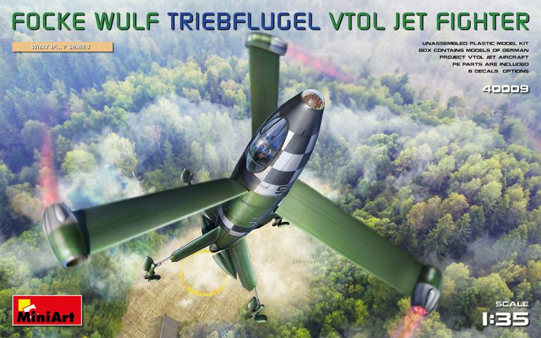 Miniart - FOCKE WULF TRIEBFLUGEL (VTOL) JET FIGHTER KIT 1:35 - Cod. MIN40009