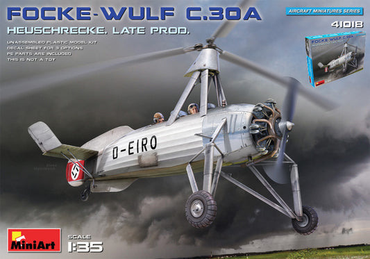 Miniart - FOCKE-WULF FW C30A HEUSCHRECKE LATE PROD.KIT 1:35 - Cod. MIN41018