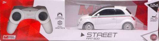 Mondo Motors - FIAT NUOVA 500 WHITE RADIOCOMANDO 1:24 - Cod. MM63001W