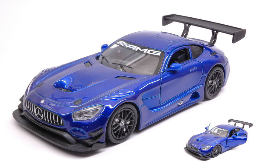 Motormax - MERCEDES GT3 AMG 2016 METALLIC BLUE 1:24 - Cod. MTM73386BL