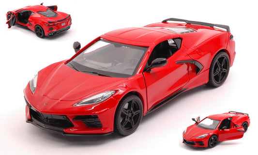 Motormax - CORVETTE STINGRAY C8 2020 RED 1:24 - Cod. MTM79360R