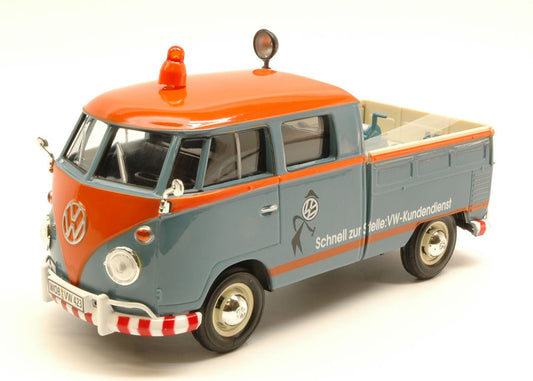 Motormax - VW TYPE 2 (T1) 1965 PICK UP + ACCESSOIRES VW KUNDENDIENST 1:24 - Cod. MTM79555