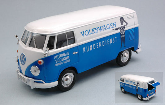 Motormax - VW TYPE 2 (T1) 1965 DELIVERY VAN KUNDENDIENST BLUE/WHITE 1:24 - Cod. MTM79573