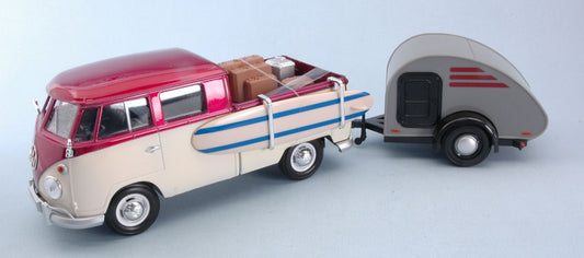 Motormax - VW 12 PICK UP "WEEK AT THE BEACH SET" 1:24 - Cod. MTM79673