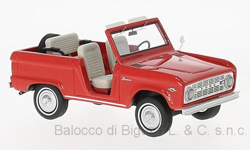 Neo Scale Models - FORD BRONCO ROADSTER 1966 RED 1:43 - Cod. NEO47210
