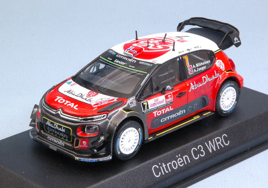 Norev - CITROEN C3 WRC N.7 9th POLAND RALLY 2017 A.MIKKELSEN-A.JAEGER 1:43 - Cod. NV155363