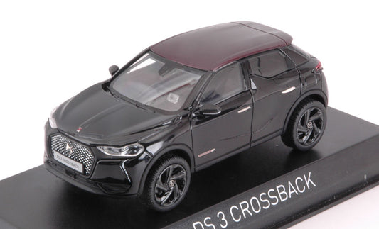 Norev - DS 3 CROSSBACK "LA PREMIERE" 2019 BLACK & RED ROOF 1:43 - Cod. NV170020