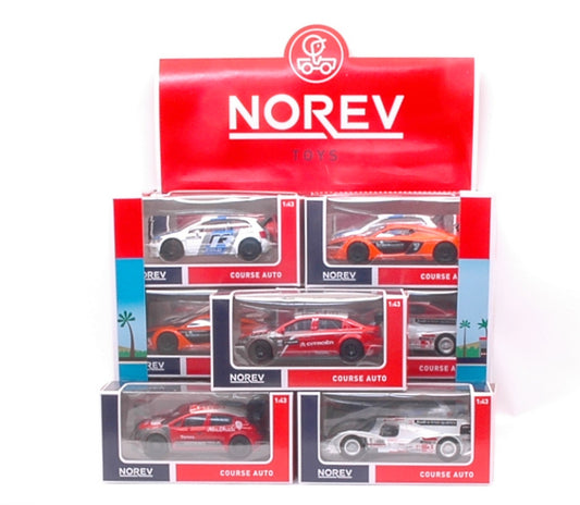 Norev - DISPLAY JET CAR "COURSE AUTO" Pz.24 (3X8 MODELS) 1:43 - Cod. NV430300