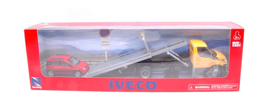 New Ray - IVECO DAILY GIALLO C/PANDA ROSSA 1:43 - Cod. NY15875PR