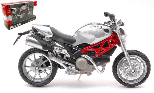 New Ray - DUCATI NEW MONSTER 1100 SILVER 1:12 - Cod. NY44023S
