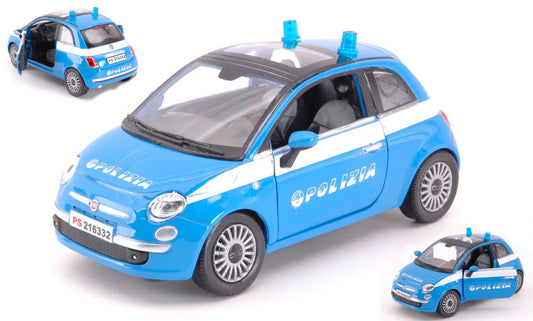 New Ray - FIAT 500 POLIZIA 1:24 - Cod. NY71353
