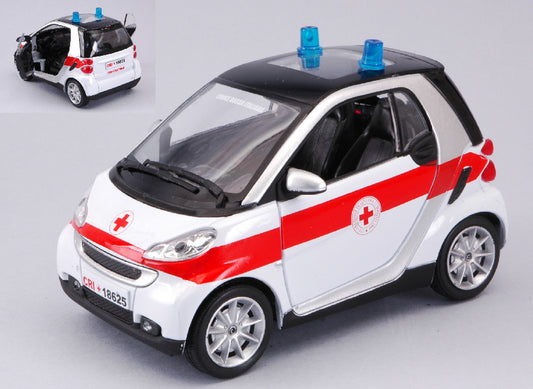 New Ray - SMART FORTWO CROCE ROSSA ITALIANA 1:24 - Cod. NY71443