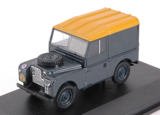 Oxford - LAND ROVER SERIES 1 88 HARD TOP RAF DARK GREEN/YELLOW 1:43 - Cod. OXF43LAN188021