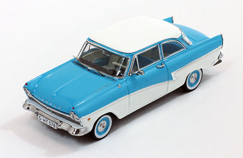 Premiumx - FORD TAUNUS 17M 1957 LIGHT BLUE/WHITE 1:43 - Cod. PRD388