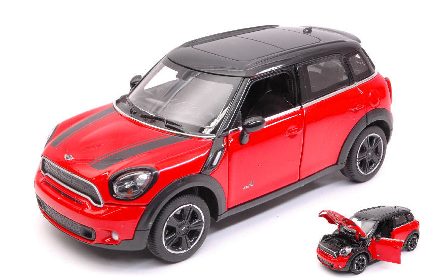 Rastar - MINI COOPER S COUNTRY (R60) RED/BLACK 1:24 - Cod. RAT56400R