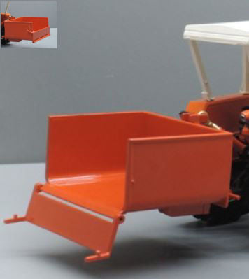 Replicagri - CASSONETTO ARANCIO CON ATTACCO IDRAULICO A TRE PUNTI 1:32 - Cod. REPLI140O