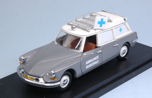 Rio - CITROEN DS 19 AMBULANZA MUNICIPALE 1962 GREY 1:43 - Cod. RI4447