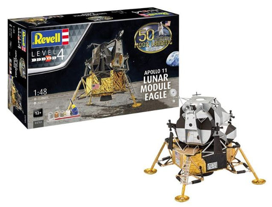 Revell - APOLLO 11 LEM LUNAR MODULE EAGLE (50 YEARS MOON LANDING) KIT 1:48 - Cod. RV03701